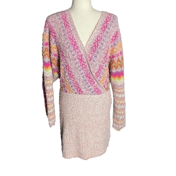 NEW Free People Fairycore feminine mini dress size large fairy barbiecire - Picture 5 of 9